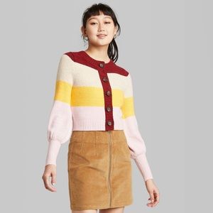 NWOT Wild fable color block sweater